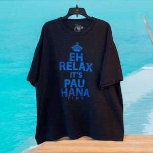 T&C Surf Shop "Pau Hana Time" T-Shirt - Black - Men's 2XL -  Beach Hawaii Surf